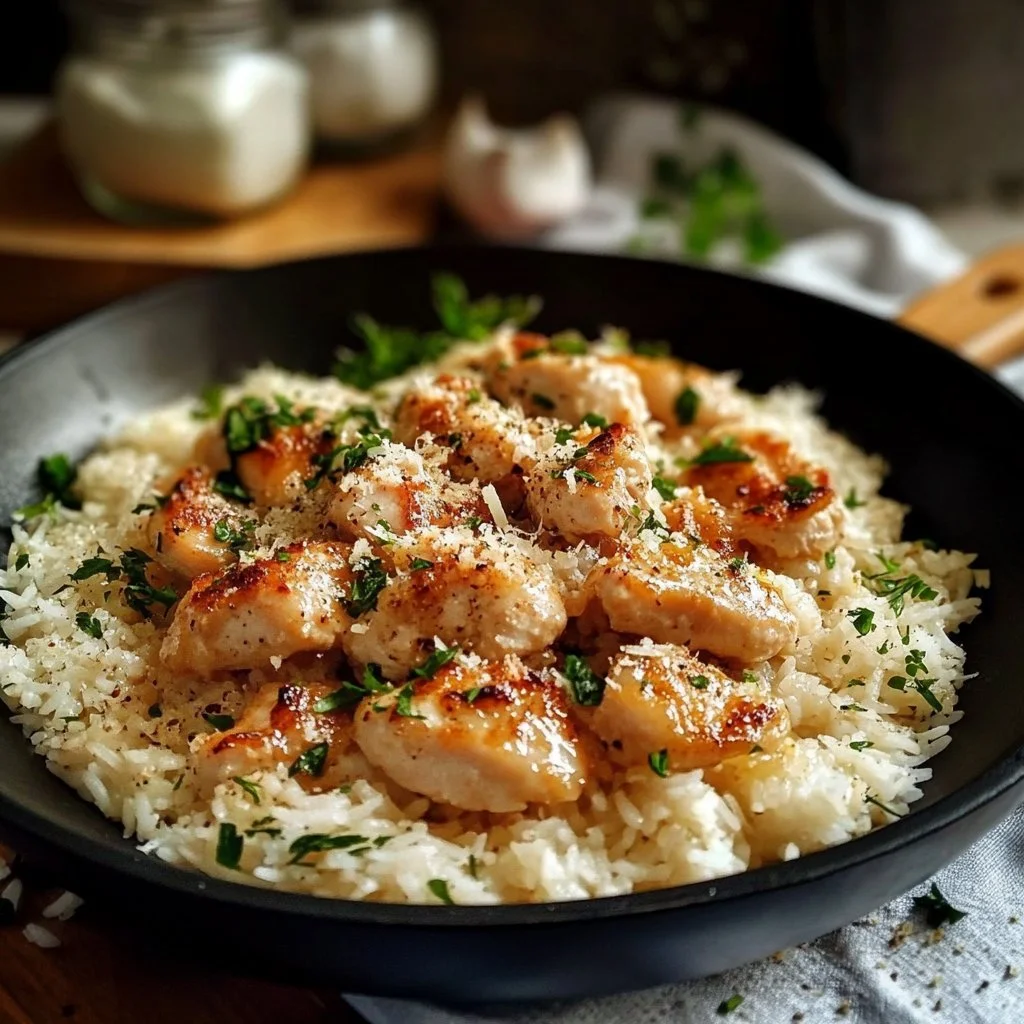 Chicken Scampi with Garlic Parmesan Rice 5 Chicken Scampi with Garlic Parmesan Rice