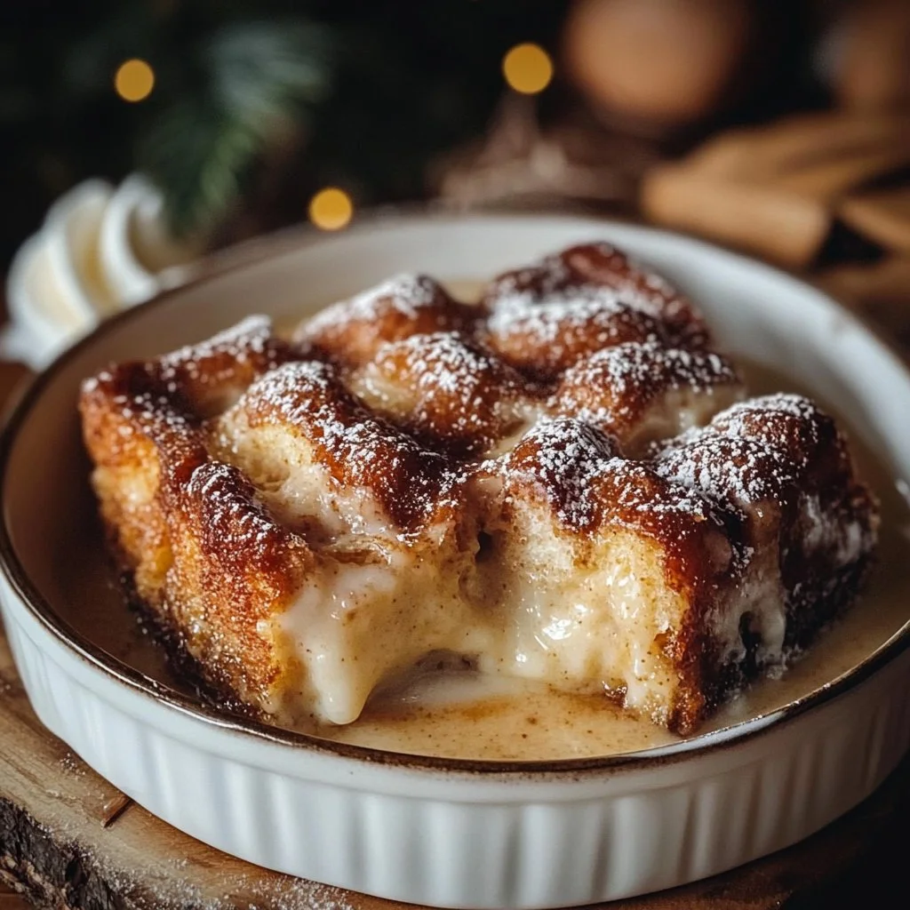 Creamy Eggnog Donut Bread Pudding 6 Creamy Eggnog Donut Bread Pudding