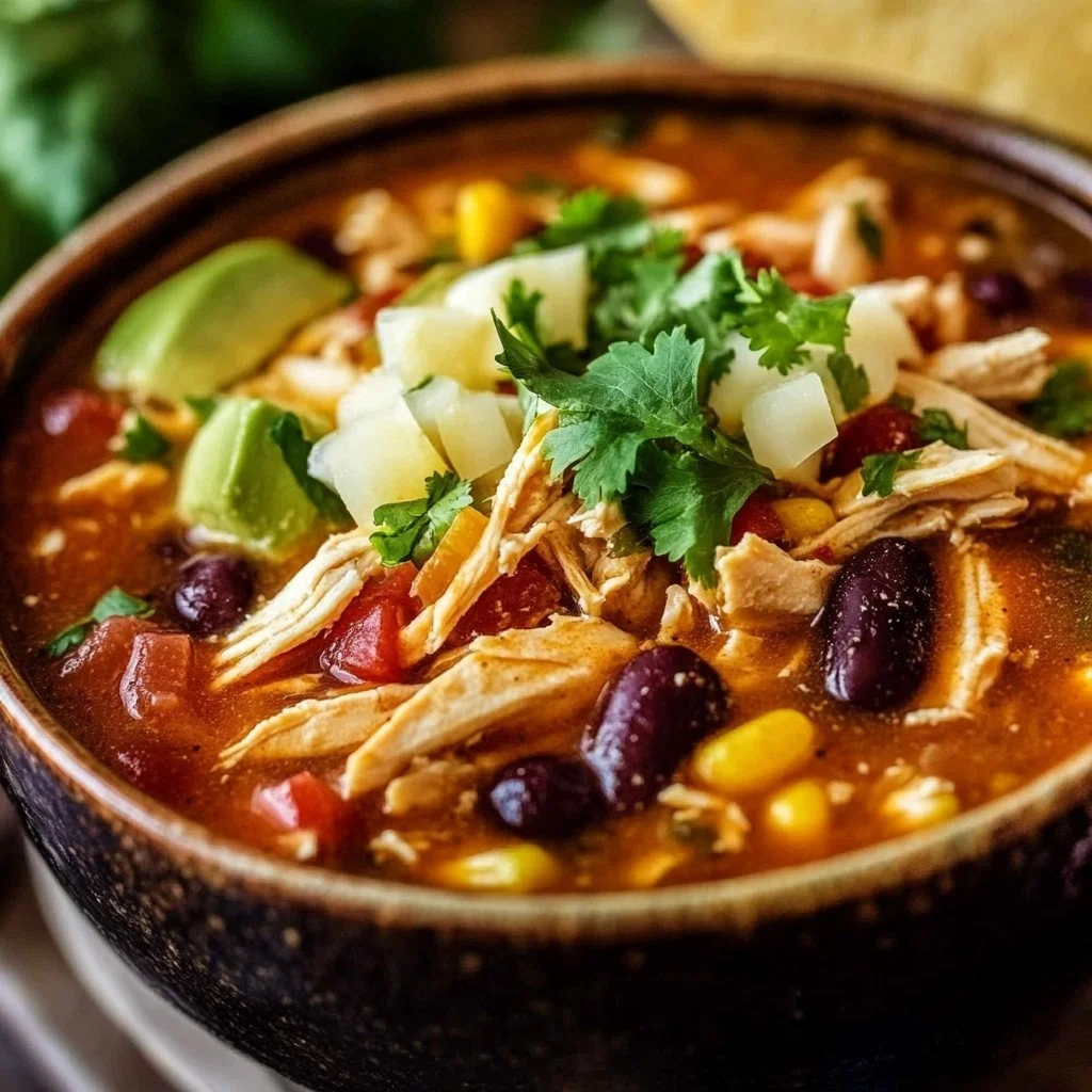 Crockpot Chicken Tortilla Soup