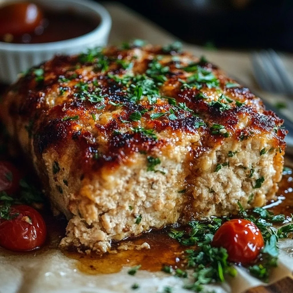 Garlic Parmesan Chicken Meatloaf 5 Garlic Parmesan Chicken Meatloaf