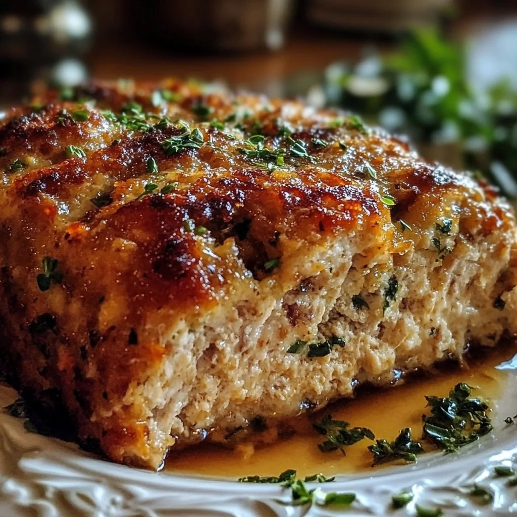 Garlic Parmesan Chicken Meatloaf 6 Garlic Parmesan Chicken Meatloaf