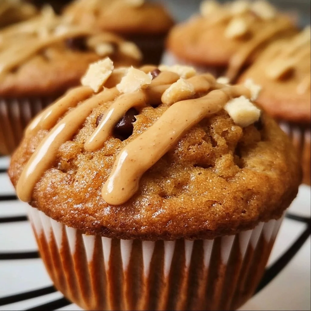 Peanut Butter Banana Muffins